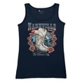 thumbnail image 5 of Nashville TN The Music City Women's Tank Top Country Cowgirl Boots and Hat, 5 of 7