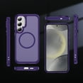 thumbnail image 4 of TECH CIRCLE For Samsung Galaxy S25 Translucent Back Case 6.2" 2025 Model, Compatible with MagSafe and Magnetic Accessories, Lightweight Slim Case, Shockproof Protective Cute Phone Cover, Purple, 4 of 8
