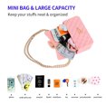 thumbnail image 3 of Women Girl Jelly Color Bag Shoulder Crossbody hand bag Jelly Purse Handbag ONLVAN Pink, 3 of 7