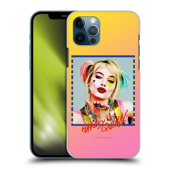 Head Case Designs Officially Licensed Birds of Prey DC Comics Harley Quinn Flying Kiss Hard Back Case Compatible with Apple iPhone 12 / iPhone 12 Pro