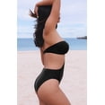 thumbnail image 4 of Women's Black Halter O-ring Ruched Bust One Piece Swimsuit, 4 of 5