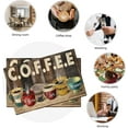 thumbnail image 6 of Christian Coffee Placemats Set of 6 Coffee Table Mats Washable Place Mats for Home Party Indoor Kitchen Dining Table Decoration 12x18 Inch, 6 of 6