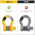 thumbnail image 5 of Nilight 2 Pack 3/4" D-Ring Shackle with 7/8" Screw Pin 41,887lbs Break Strength, Heavy Duty Off Road Recovery Shackle with Isolators Washers for Use with Tow Strap, Winch, Off-Road Truck Vehicle, 5 of 7