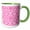 Green/White, variant on 3drose, Hot Pink and White Damask - Girly Fancy French Floral Swirls - Stylish Classic Elegant Sophisticated, 11oz Magic Transforming Mug