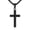 Black, variant on Men Women Cross Pendant Necklace 14K Gold Plated Crucifix Cross Trendy Christian Religious Baptism Gifts for Father's Day