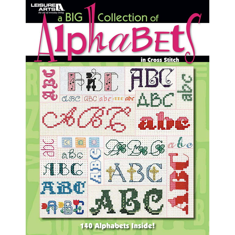 1 pc Leisure Arts Cross Stitch Alphabets To Stitch Book