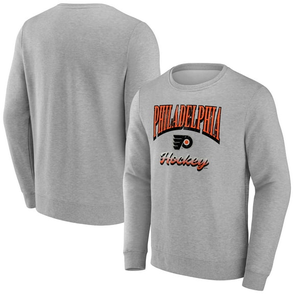 Men's Fanatics Gray Philadelphia Flyers Light the Candle Fleece Pullover Sweatshirt