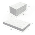 thumbnail image 2 of Inofia 6 Inch Tri-Folding Memory Foam Mattress Twin Size (78"x38"x6"), 2 of 8