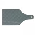 thumbnail image 1 of Grey Cutting Board, Hexagons Triangles Simplistic Mosaic Shapes Arrangement Minimal Design Print, Tempered Glass Cutting and Serving Board, Wine Bottle Shape, Grey and Pale Grey, by Ambesonne, 1 of 1
