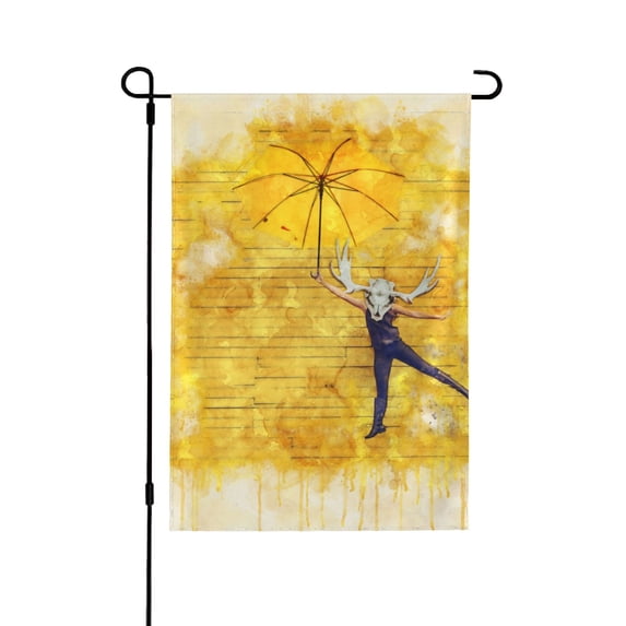 XMXY Fashion Animal Skull Garden Flags Double Sided,Farmhouse Holiday Yard Outdoor Sign Decor Flag, 12.5"x18" inch