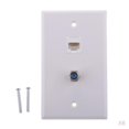 thumbnail image 1 of Conector coaxial F Sunnimix placa de pared 6x, 1 of 8