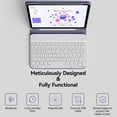 thumbnail image 4 of Funda con teclado KVTVOU para iPad Pro de 11 pulgadas (4.ª, 3.ª y 2.ª generación), color morado, 4 of 8