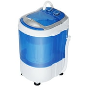 Zeny 6lbs Capacity Mini Washing Machine Compact Counter Top Washer w/Spin Cycle Basket and Drain Hose