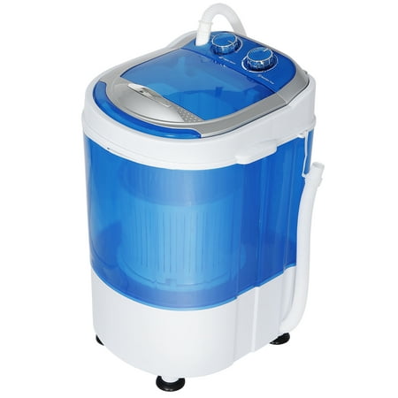 Zeny 9lbs Capacity Mini Washing Machine Compact Counter Top Washer w/Spin Cycle Basket and Drain Hose