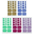 thumbnail image 3 of Waterproof Glitter Toe Nail Stickers 22pcs Summer Bling Bling Shiny Gradient Self Adhesive Foot, 3 of 8