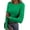 Green, variant on Fitted Long Sleeve Shirts for Women Stretch Casual Basic Tops Crewneck Ribbed Tees Shirts