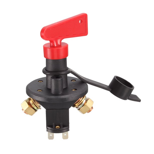 60 V Battery Isolator Disconnect Cut Off Power Kill Switch with Removable Key for Marine Boat RV