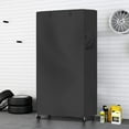 thumbnail image 2 of Waterproof Shelf Cover,600D Heavy Duty Dustproof Storage Wire Rack Covers,Outdoor Shelving Covers for Wire Shelves with Zipper 48''x18''x72'',Black,Cover Only, 2 of 4