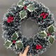 thumbnail image 1 of Coronas navideñas de ratán para colgar en la puerta, decoración navideña, para el hogar, Año Nuevo, 1 piezas, 2024, 1 of 3