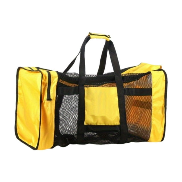 Lipstore Mesh Dive Bag Lightweight Multipurpose Handbag for Swimming Snorkeling Scuba Yellow