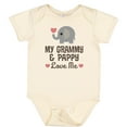 thumbnail image 3 of Inktastic My Grammy and Pappy Love Me Grandchild Boys or Girls Baby Bodysuit, 3 of 5