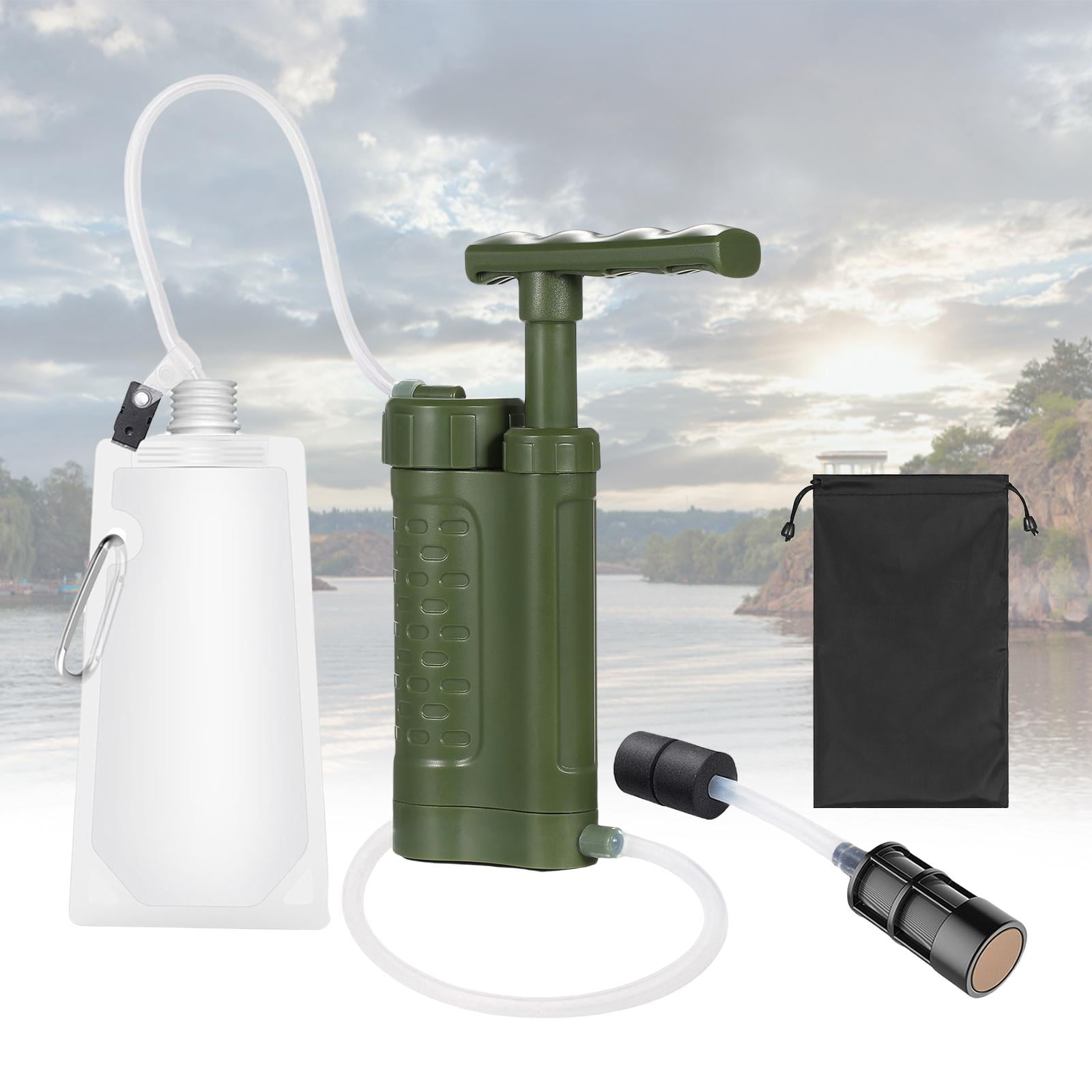 Axioma 1,200ml/Min Water Purifier Pump Emergency Survival Gear Water Purification Water Green