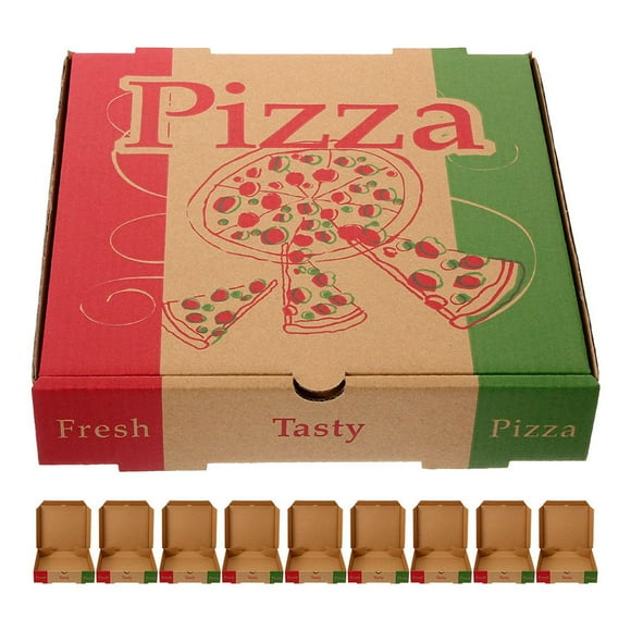 CHICHUMID 20pcs Blank Small Boxes Pizza Boxes Corrugated Cardboard for Business Owners Takeout