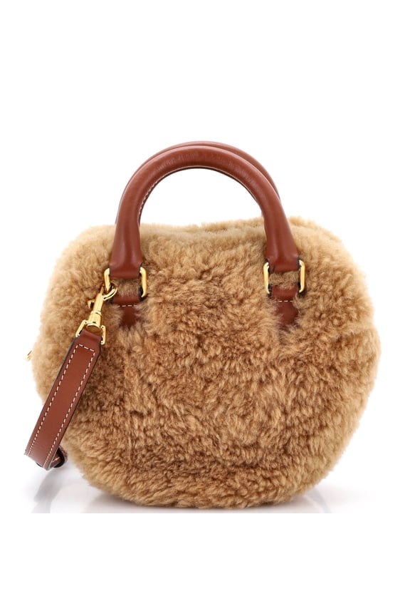 Pre-Owned Heart Bag Shearling with Leather Medium By Rebag