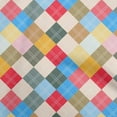 thumbnail image 1 of oneOone Rayon Multicolor Fabric Check Craft Projects Decor Fabric Printed By The Yard 56 Inch Wide, 1 of 4