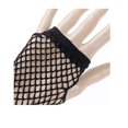 thumbnail image 3 of 2 Paires Gants Longs Sans Doigts en Résille Néon Mode Jambe Manchette de Bras Tenue de Fête Déguisement pour Femmes Aguichant Beau Chauffe-Bras, Blanc, 3 of 7