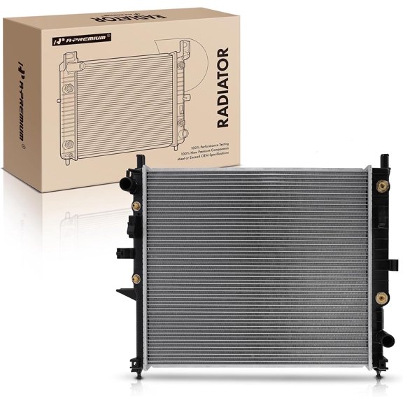 A-Premium Engine Coolant Radiator with Transmission Oil Cooler Compatible with Mercedes-Benz ML350 2003-2005 ML55 AMG 2000-2003 3.7L 5.5L, Automatic Transmission, Replace# 1635000303