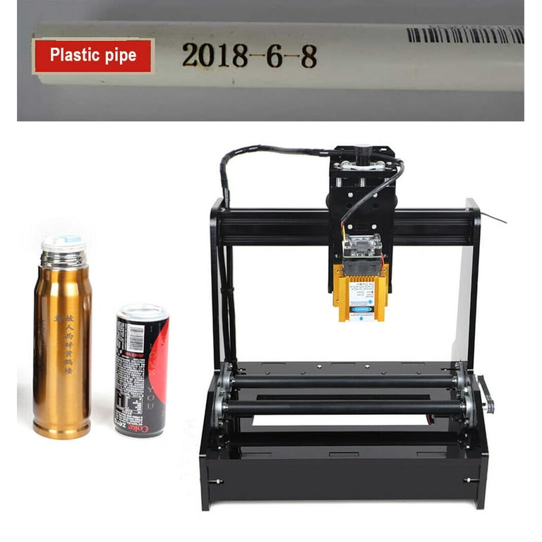 Mini Cylindrical Engraving Machine 15W Desktop Laser Engraver Christmas  Gift DIY 