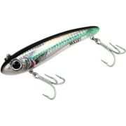 Bomber Lures Mullet Slow-Sinking Twitch/Walking Saltwater Fishing Lure - Excellent for Speckled Trout, Redfish, Stripers and More, 3 1/2 Inch, 5/8 Ounce, Silver Mullet