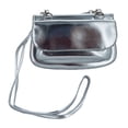 thumbnail image 1 of Protector de identificación de robo Monedero billetera RFID Correa de hombro extraíble Ultra delgado y ultra duradero Lady Elegance Plata JB6206, 1 of 4