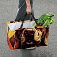 thumbnail image 7 of Dog Retro Large Capacity Reusable Oxford Cloth Storage Bin: Foldable Storage Bag, Picnic Basket, and Storage Box, 7 of 7