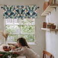 thumbnail image 6 of Parrot Tripical Kitchen Valances for Windows 60x18 Inch Kitchen Curtains Valances Rod Pocket Green Coconut Tree Leaves Botanical Bathroom Window Valances for Window Treatment Decor, 6 of 6