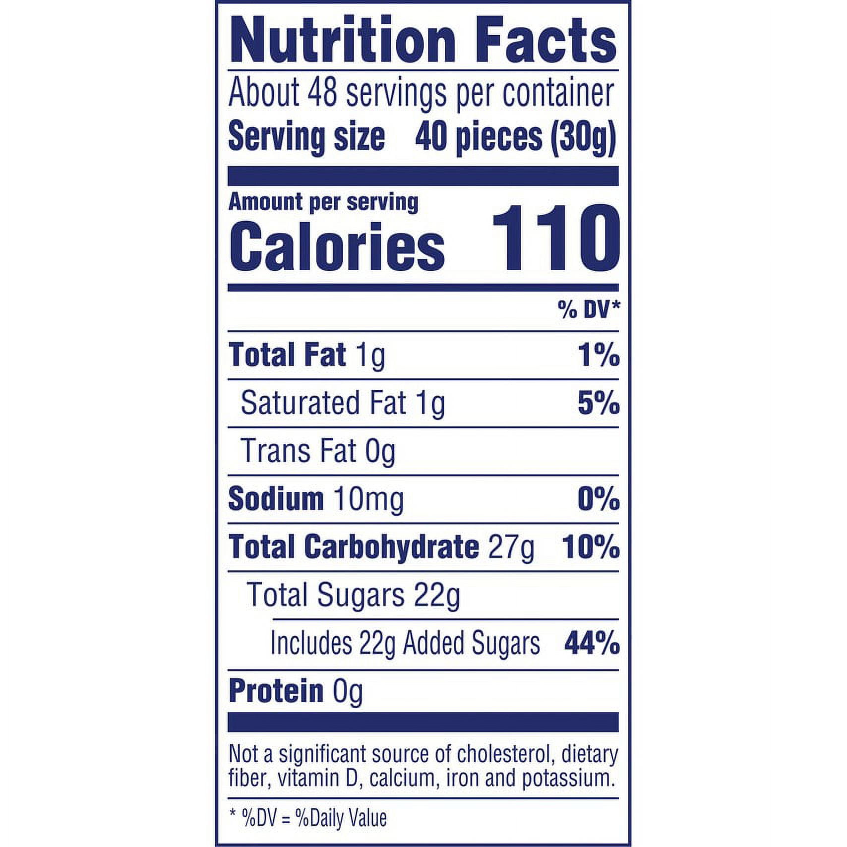 Shock Tarts Mini Chewy Candy - 24 ea, Nutrition Information