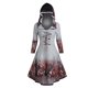 thumbnail image 3 of Vestido gótico para mujer, con estampado de raíces de árbol, con capucha, cordones, largo hasta la rodilla, manga larga, informal, hasta la pantorrilla, para fiesta, otoño, 3 of 5