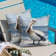 thumbnail image 6 of Pillow Covers 16x16 Inch, Coastal Pelican Linen Pillowcase with Invisible Zipper, Modernism Art Oil Painting Birds Decorative Throw Pillow Covers Cushion Case for Couch Sofa Bed Living Room, 6 of 9