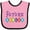 Pink and Black, variant on Inktastic Bowling Future Bowler Boys or Girls Baby Bib