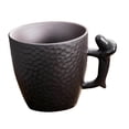 thumbnail image 3 of Ceramic Coffee Mugs 86ml Cappuccino Mug for Home Office Valentine's Day Gift black, 3 of 8