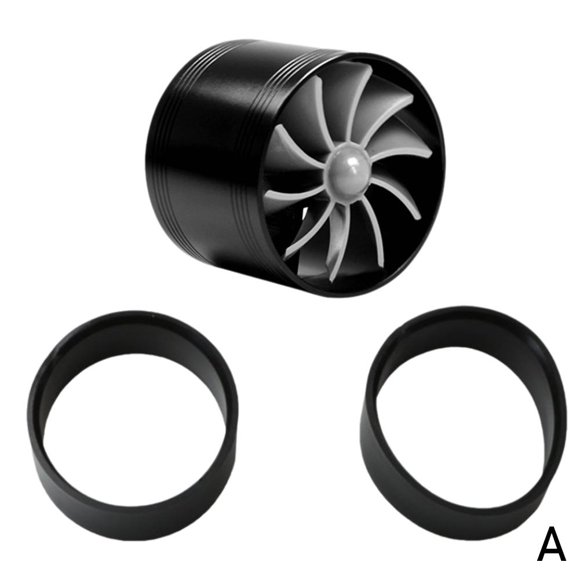Car Turbine Supercharger Turbo Refit Car Turbonator Kit Single Fan Hot Q2 I6K7