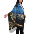 thumbnail image 4 of Sikiie Wolf Head And Dreamcatcher Shawl Wraps Big Scarf Tassel Fall Winter Thick Scarf Warm Shawl Women Fall Gifts, 4 of 8