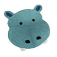 thumbnail image 3 of Blue Safari Hippo Plush 100% Cotton Bath Rug 26 X 25 Inch, 3 of 3