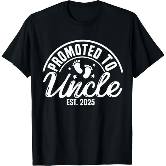promoted to Uncle 2025 Soon To Be Uncle Baby Announcement T-Shirt