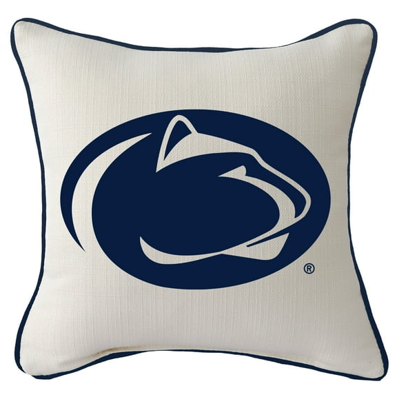 Penn State Nittany Lions Logo Square Piped Pillow