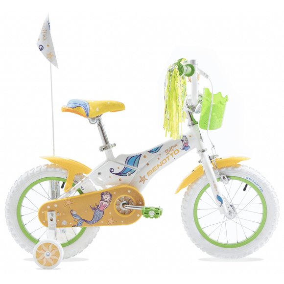 Bicicleta Infantil Benotto Stellina R14 1V Niña Blanco