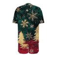thumbnail image 5 of LEKWK Christmas Pajamas for Women Plus Size Printed Short Sleeve Crewneck Tops and Shorts 2 Piece Lounge Sets Soft Comfy Home Sleepwear Red XL, 5 of 6