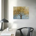 thumbnail image 4 of Shiartex Wall Art Gold Abstract Tree of Life Framed Modern Artwork Canvas Painting Textured Tree Pictures Wall Decor Home Decor Wall Ready to Hang for Bedroom Living Room 20x16in, 4 of 6