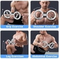 thumbnail image 5 of Burn Machine 10 Pounds Multifunctional Spinning Burn Rotator Machine Resistance Adjustable Arm Exercisr Gripster Forearm Trainer 360 Degree Rotatable Home Gym Arm and Shoulder Strength Trainer, 5 of 6